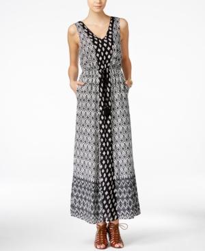 Lucky Brand Mixed-print Maxi Dress