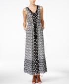 Lucky Brand Mixed-print Maxi Dress