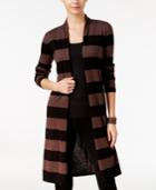 Inc International Concepts Striped Open-front Cardigan, Only At Macy's