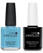 Creative Nail Design Vinylux Azure Wish Nail Polish & Top Coat (two Items), 0.5-oz, From Purebeauty Salon & Spa