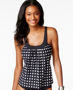 Coco Reef Scoop-neck Polka-dot Tankini Top Women's Swimsuit