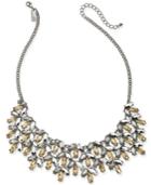 I.n.c. Hematite-tone Frontal Necklace, 16 + 3 Extender, Created For Macy's