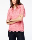 Tommy Hilfiger Scallop-trim Lace Top