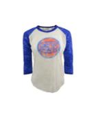 Majestic Women's Three-quarter-sleeve New York Knicks Burnout T-shirt