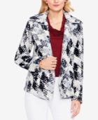 Vince Camuto Faux-fur Houndstooth Blazer
