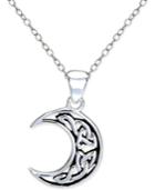 Giani Bernini Celtic Half Moon Pendant Necklace In Sterling Silver, Only At Macy's