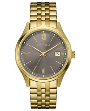 Caravelle Men's Gold-tone Stainless Steel Bracelet Watch 41mm