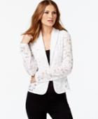Inc International Concepts Petite Lace Blazer, Only At Macy's