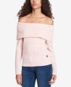 Tommy Hilfiger Off-the-shoulder Sweater, Created For Macy's