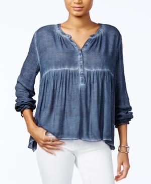 Tommy Hilfiger Gathered-waist Swing Top, Only At Macy's