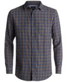 Quiksilver Men's Phaser Setting Longer Length Flannel Shirt