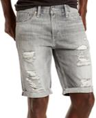 Levi's 511 Slim-fit Goodlands Grey Cutoff Ripped Jean Shorts