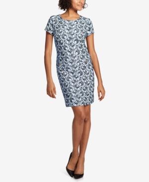 Tommy Hilfiger Printed Lace Shift Dress