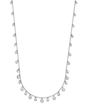 Inc International Concepts Silver-tone Long Crystal Drop Statement Necklace, Only At Macy's