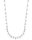 Inc International Concepts Silver-tone Long Crystal Drop Statement Necklace, Only At Macy's