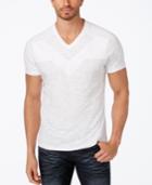 Inc International Concepts Men's Heathered Pieced V-neck T-shirt, Created For Macy's