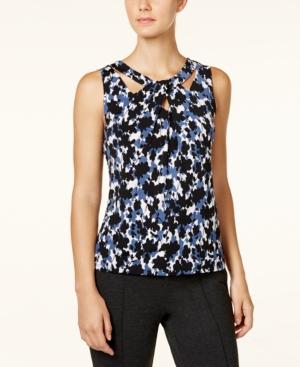 Nine West Printed Crossover Shell