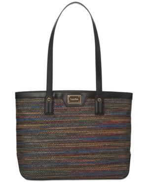 Calvin Klein Large Raffia Tote
