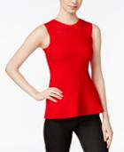 Armani Exchange Peplum Knit Top