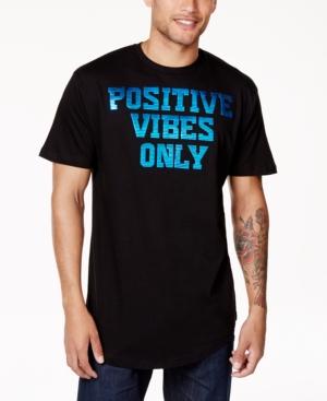 Sean John Men's Positive Vibes Metallic-print T-shirt