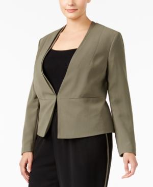 Nine West Plus Size Kiss-front Blazer