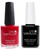 Creative Nail Design Vinylux Rouge Red Nail Polish & Top Coat (two Items), 0.5-oz, From Purebeauty Salon & Spa