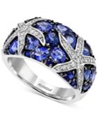 Effy Multi-stone (3-1/2 Ct. T.w.) And Diamond (1/4 Ct. T.w.) Ring In 14k White Gold