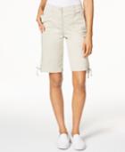 Karen Scott Tie-hem Bermuda Shorts, Created For Macy's