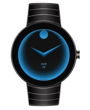 Movado Unisex Swiss Connect Dark Gray Stainless Steel Bracelet Smart Watch 47mm