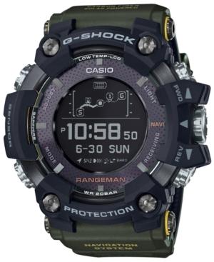 G-shock Men's Solar Digital Gps Rangeman Black Resin Strap Watch 57.7mm