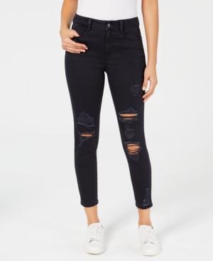 Rewash Juniors' The Stevie Ripped Cropped Skinny Jeans