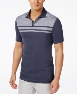 Tasso Elba Men's Blocked Birdseye Polo Shirt, Only At Macy's