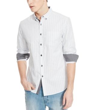 Kenneth Cole Reaction Men's Slim-fit Checked Shirt