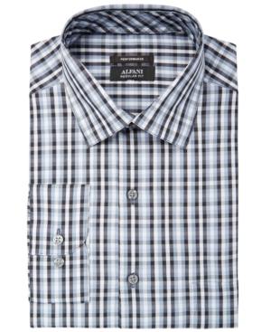 Alfani Men's Regular Fit Performance Stretch Small Pixel Print Shirt, Created For Macy's
