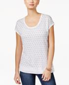 Tommy Hilfiger Printed Scoop-neck T-shirt