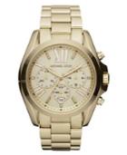 Michael Kors Women's Chronograph Bradshaw Gold-tone Stainless Steel Bracelet Watch 43mm Mk5605