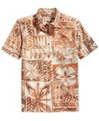 Quiksilver Watermans Men's Bone South Swell Allover Printed Shirt