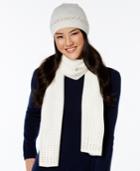 Rampage Rhinestud Beanie And Oblong Scarf Set, Only At Macy's