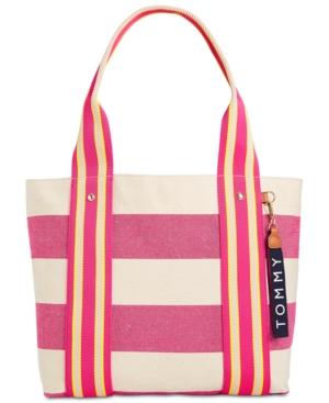 Tommy Hilfiger Classic Tommy Woven Rugby Medium Tote