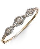 Diamond Pave Bangle Bracelet (2 Ct. T.w.) In 14k Gold And White Gold