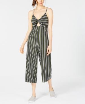 Project 28 Tie-front Striped Jumpsuit