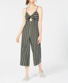 Project 28 Tie-front Striped Jumpsuit
