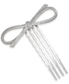 Danori Silver-tone Crystal Bow Hair Comb, Created For Macy's