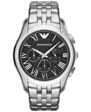 Emporio Armani Unisex Chronograph Stainless Steel Bracelet Watch 45mm Ar1786
