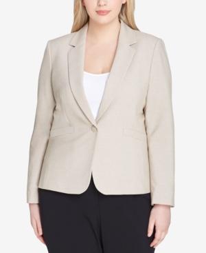 Tahari Asl Plus Size Darted Blazer