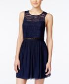 Bcx Juniors' Lace Popover Dress