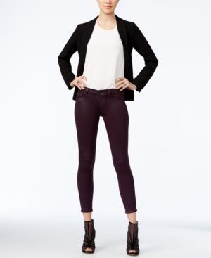 Hudson Jeans Super-skinny Violet Coated Ankle Jeans
