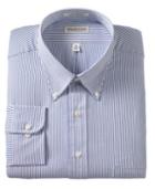 Van Heusen Big And Tall Dress Shirt, Blue Oxford Stripe Easy Care