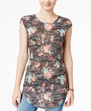 Almost Famous Juniors' Printed High-low Tunic