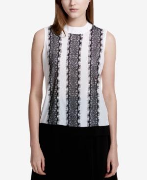 Calvin Klein Lace-trim Shell